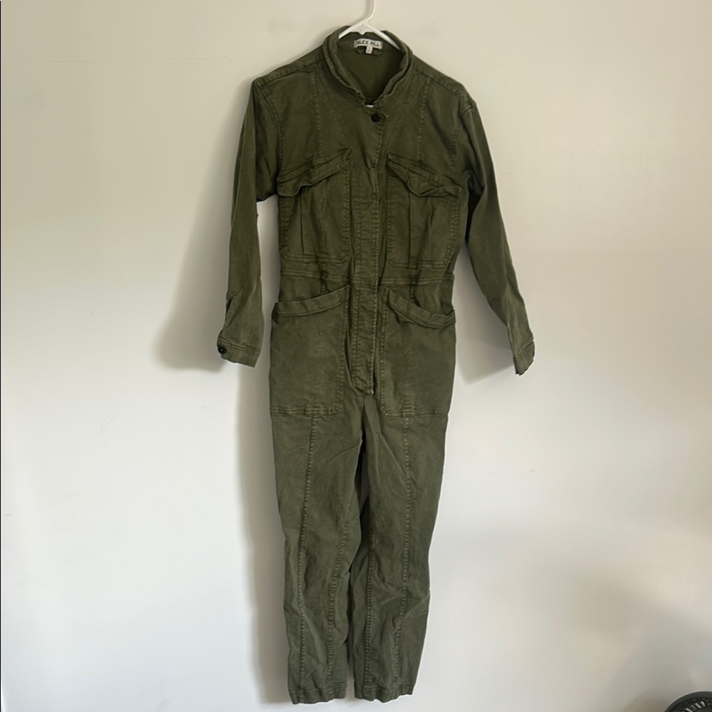 Alex Mill Olive Green Utility Jumpsuit